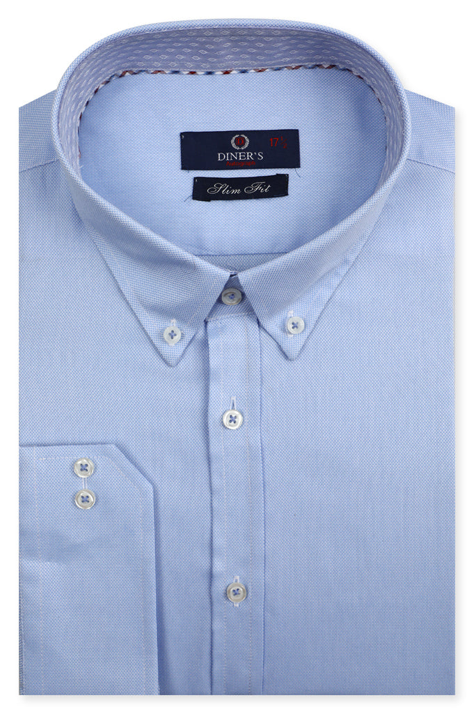 Formal Autograph Shirt SKU: AH21991-L-BLUE - Diners