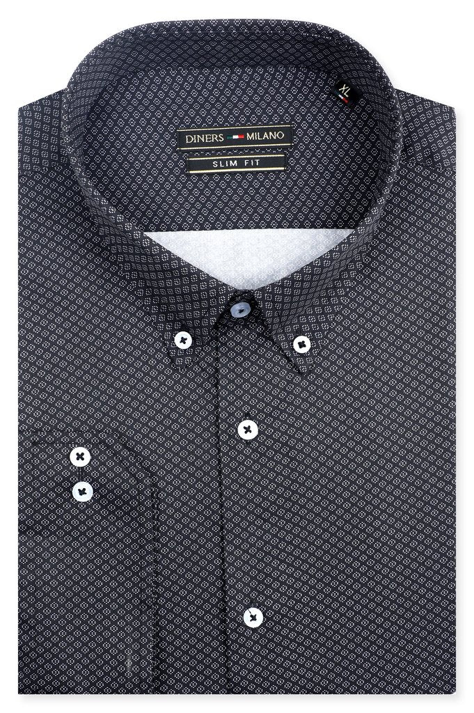 Dark Grey Casual Milano Shirt - AM24534