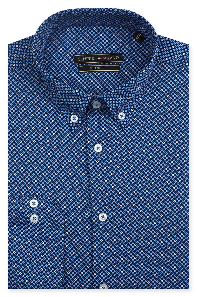 Blue Casual Milano Shirt - AM24537