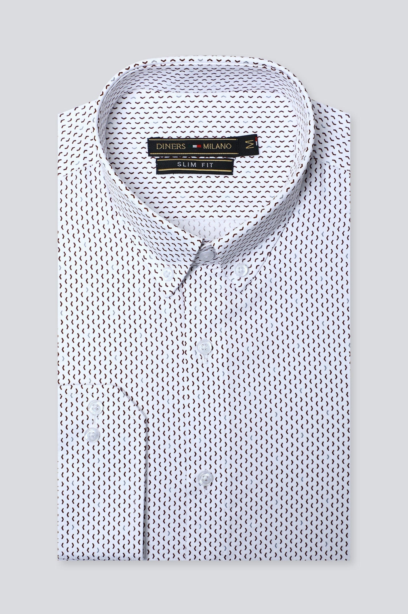 White Texture Casual Milano Shirt