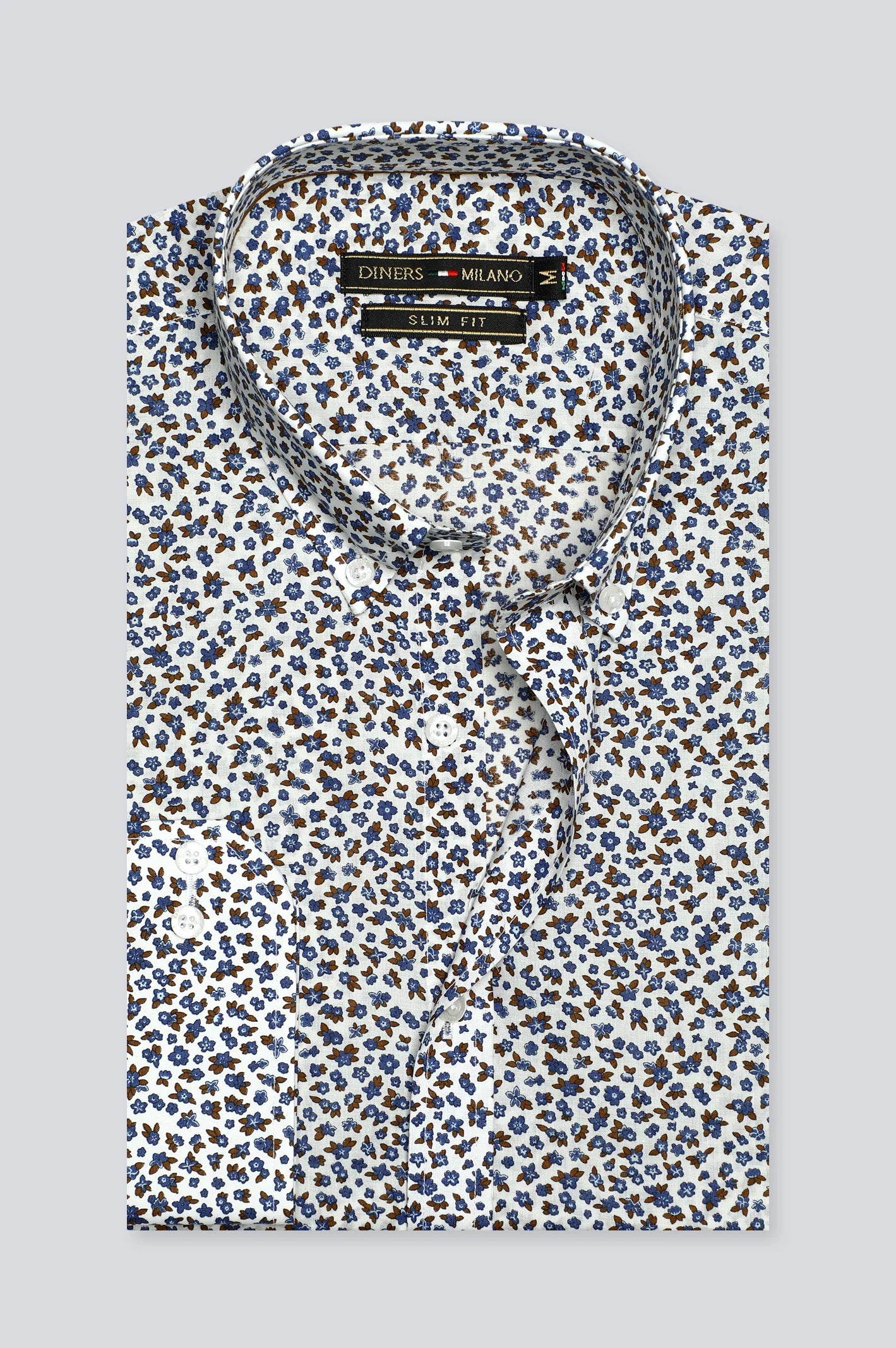 Multicolor Printed Casual Milano Shirt From Diners