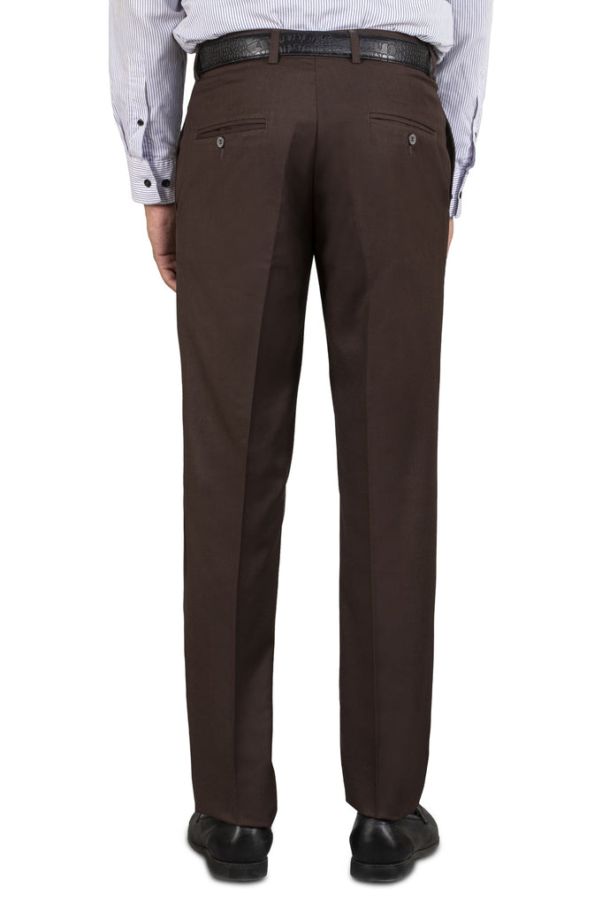 Formal Trouser for Men SKU: BA1458-Dark-Brown - Diners