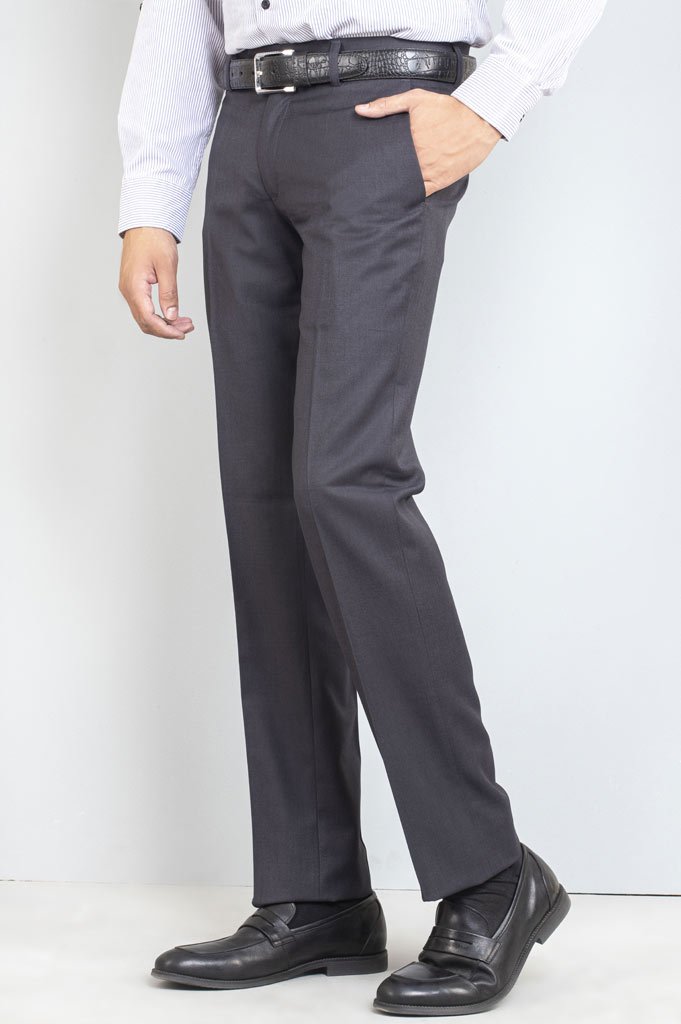 Formal Trouser for Men In E-Grey SKU: BA2334-E-GREY - Diners