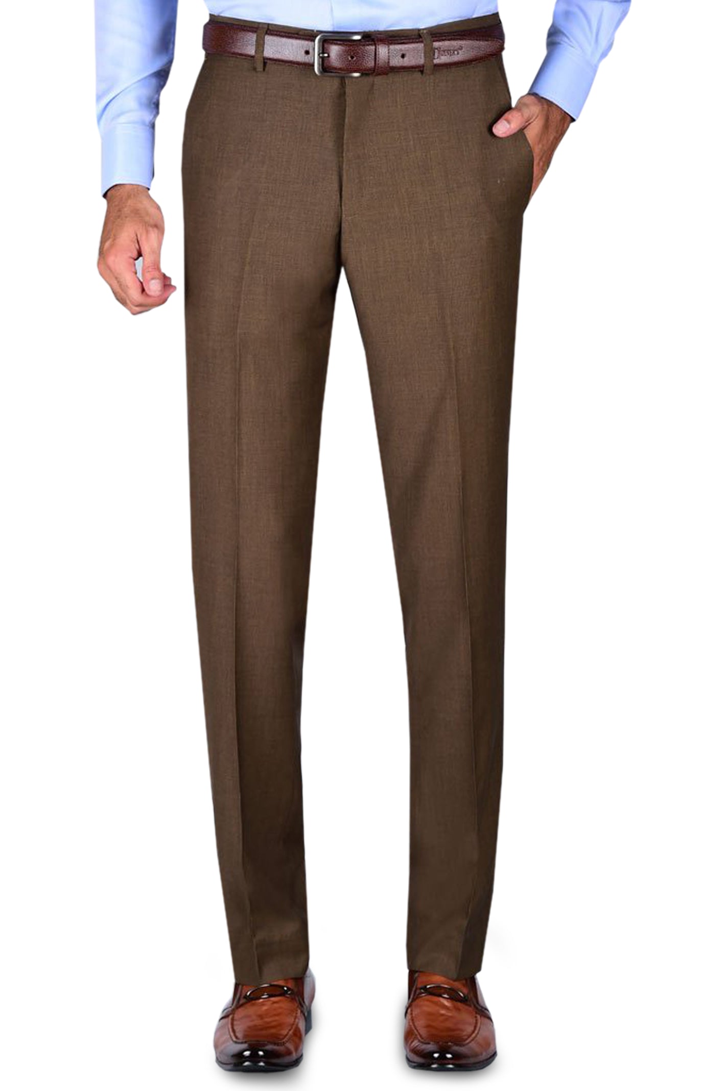 Formal Trouser for Men SKU: BA2832-Dark-Brown - Diners
