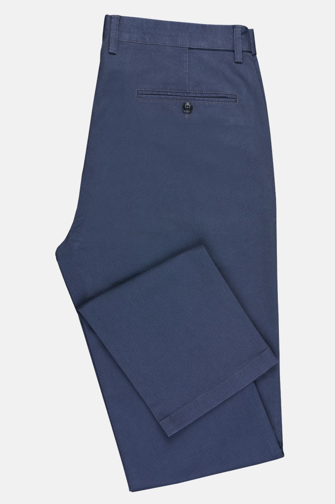 Imported Cotton Trouser In Blue SKU: BD2731-Blue - Diners