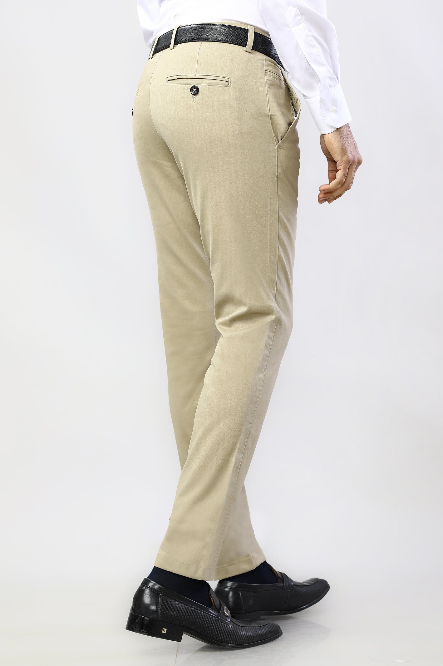 Light Khaki Smart Fit Cotton Chino