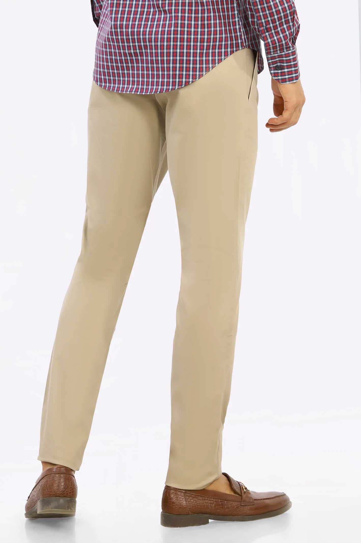 Khaki Smart Fit Cotton Chino From Diners