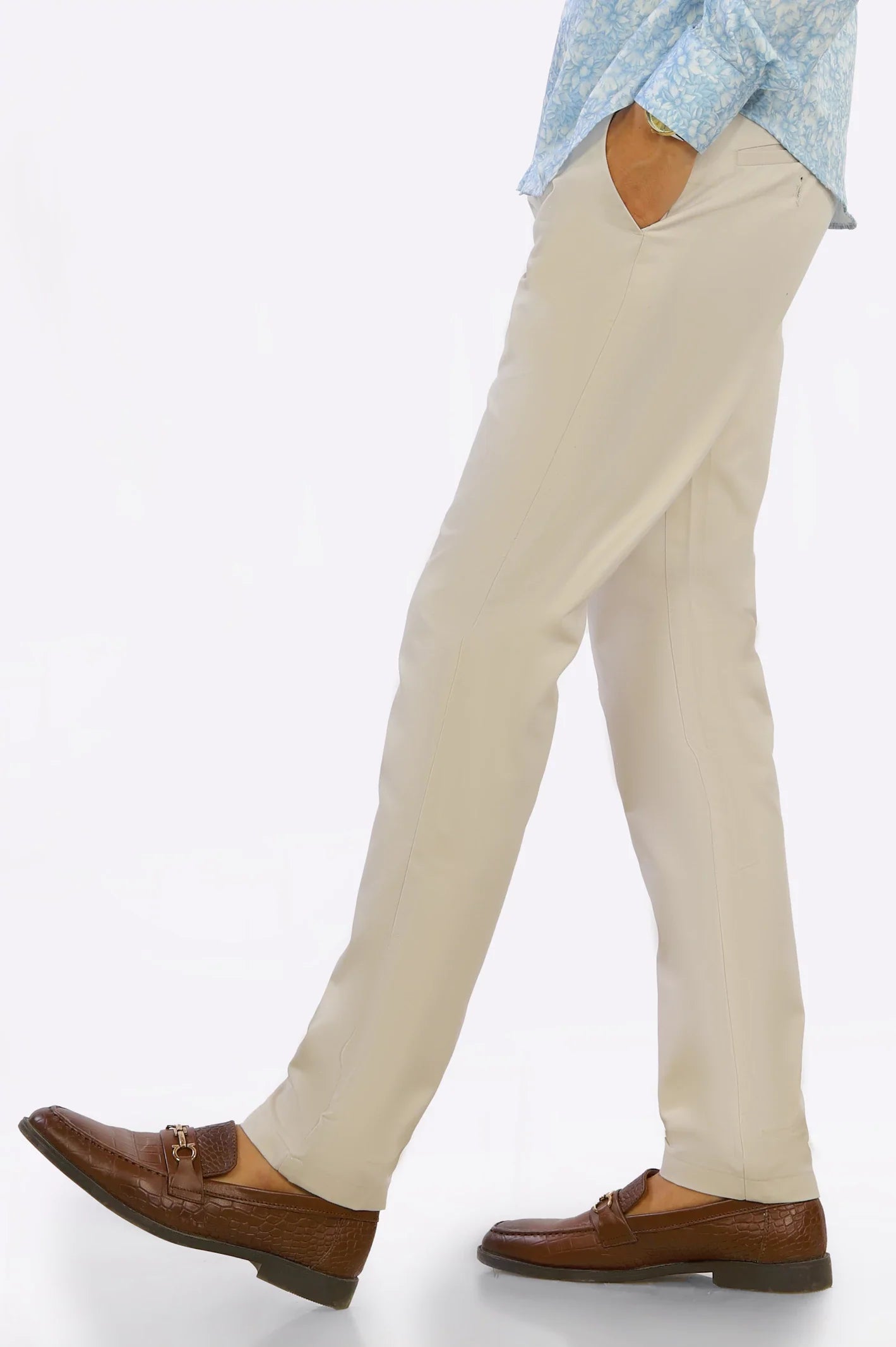 Off White Smart Fit Cotton Chino From Diners