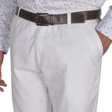 Regular Fit Semi Formal Trouser in White SKU: BI1930-WHITE - Diners