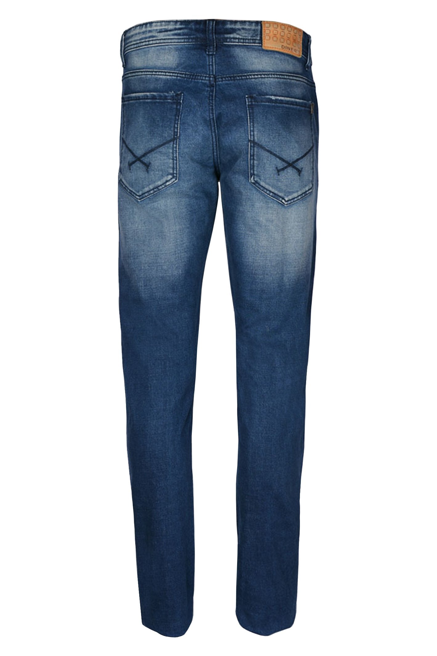 Casual Jeans in D-Blue SKU: BJ2714-D-BLUE - Diners