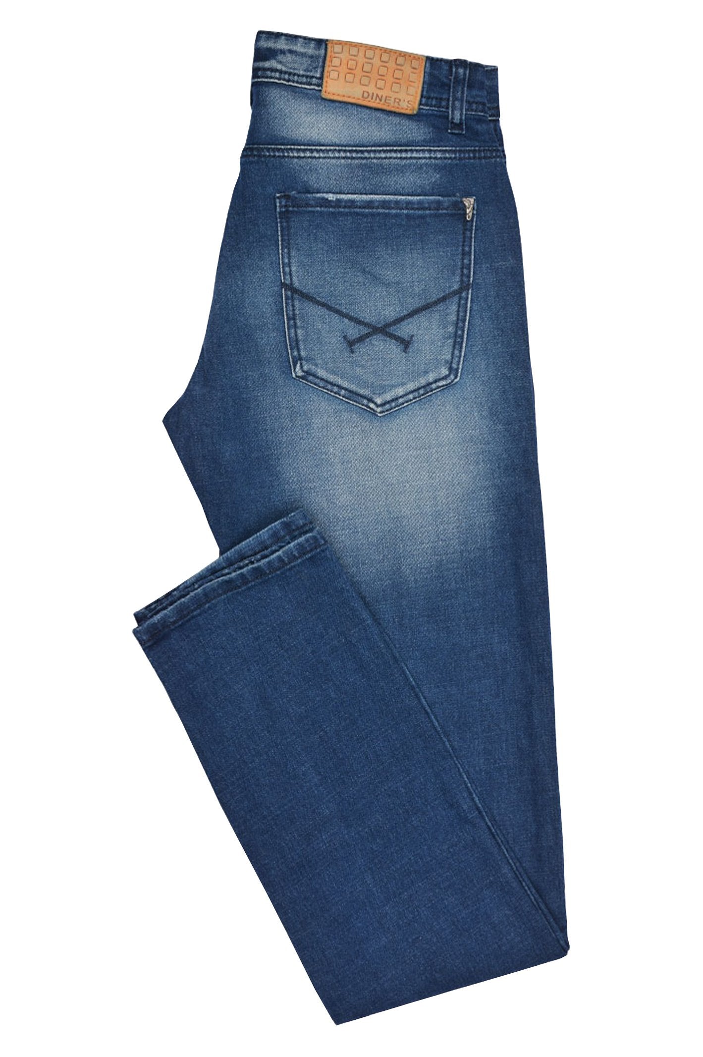 Casual Jeans in D-Blue SKU: BJ2714-D-BLUE - Diners