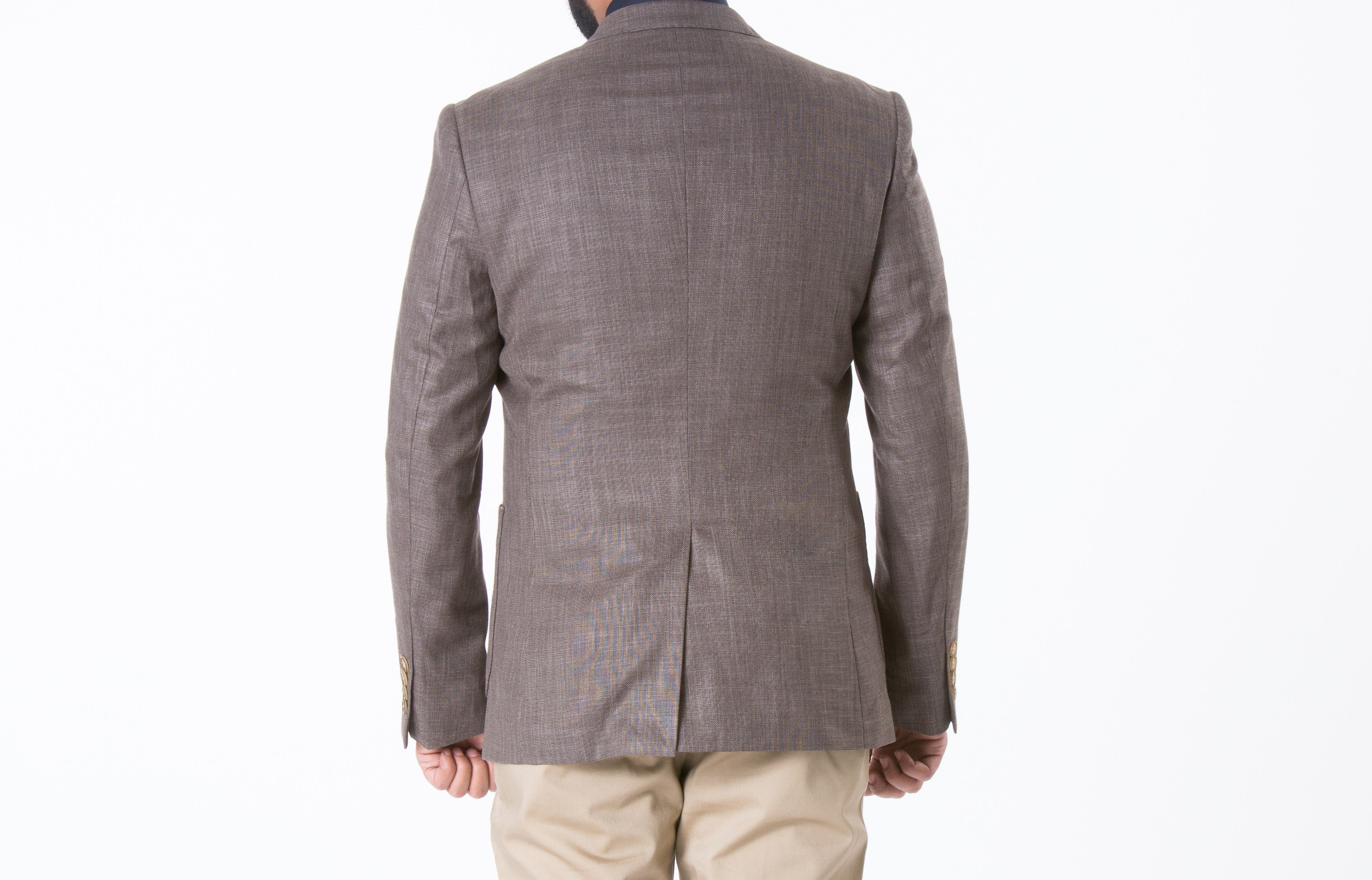 Mens Blazer SKU: CB167-D-BROWN