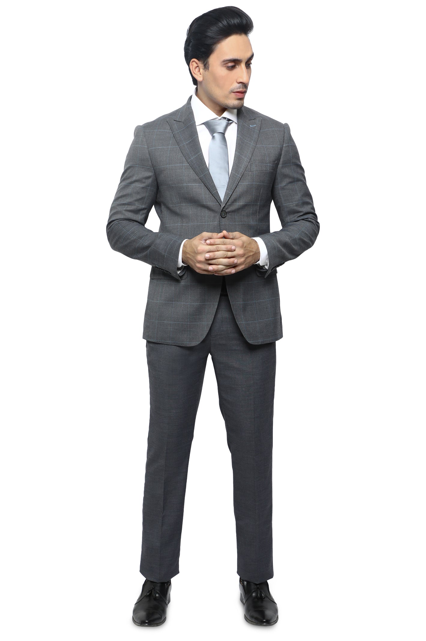 Diner's 2 Pcs Suit in Grey SKU: DA1123-GREY - Diners