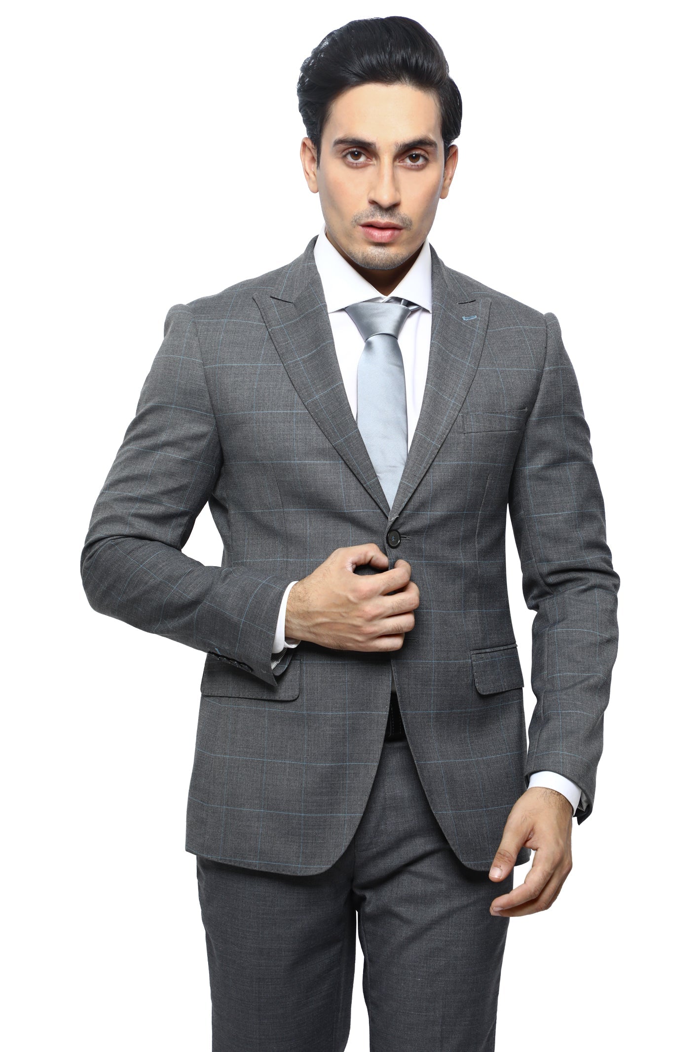 Diner's 2 Pcs Suit in Grey SKU: DA1123-GREY - Diners