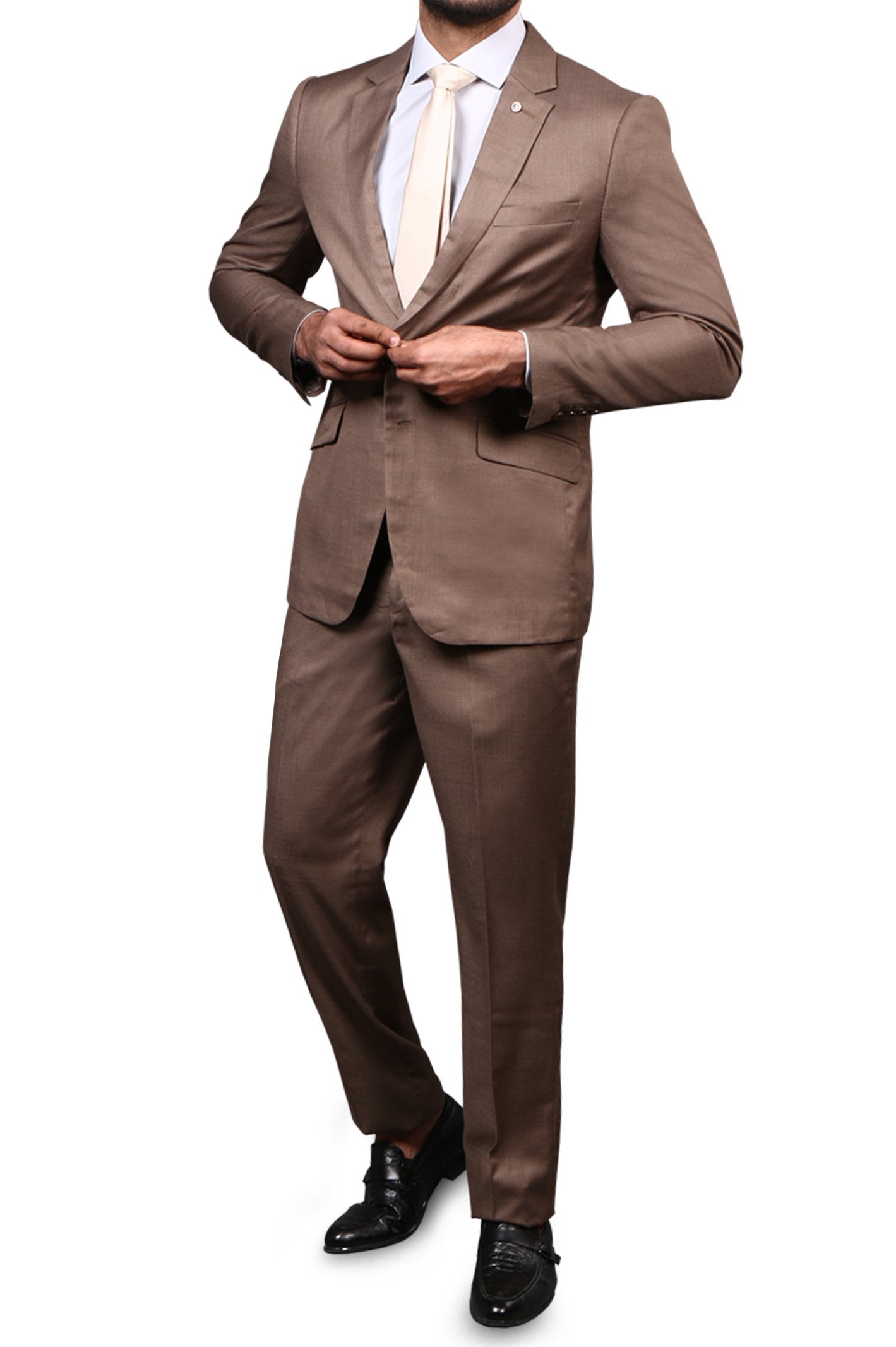 Diner's Light Brown Men's 2 Pc Suit - DA891-19-L-Brown