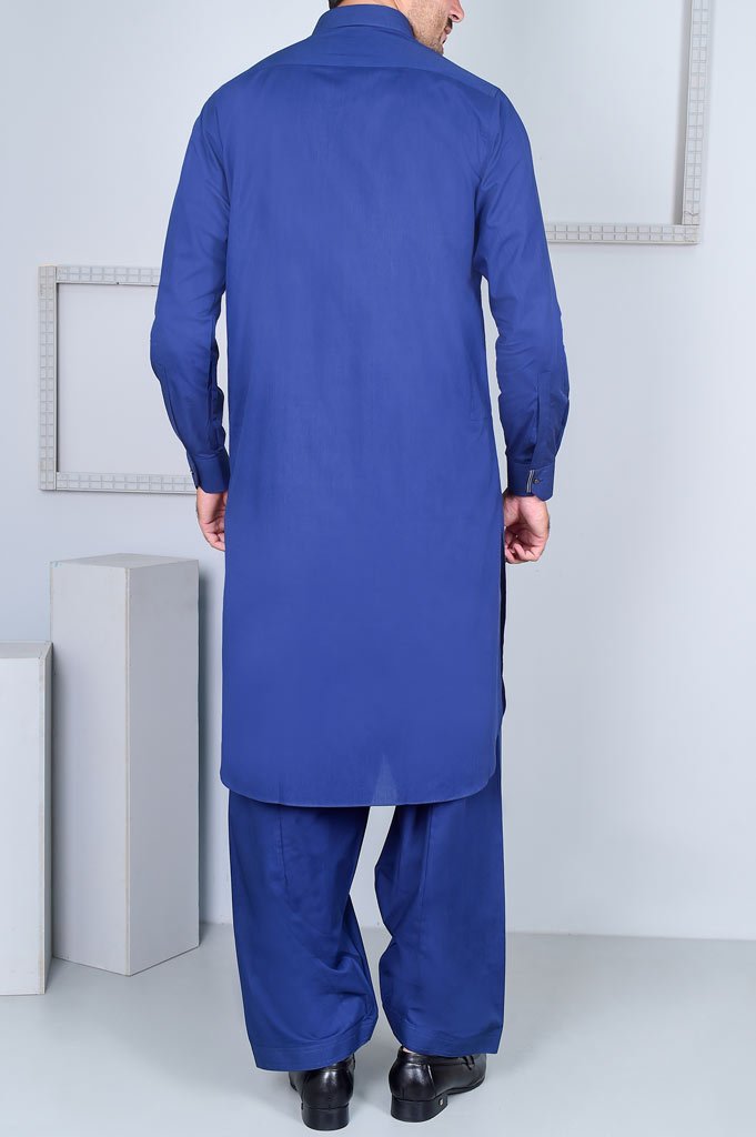 Formal Shalwar Suit for Man EG2599-R-Blue - Diners