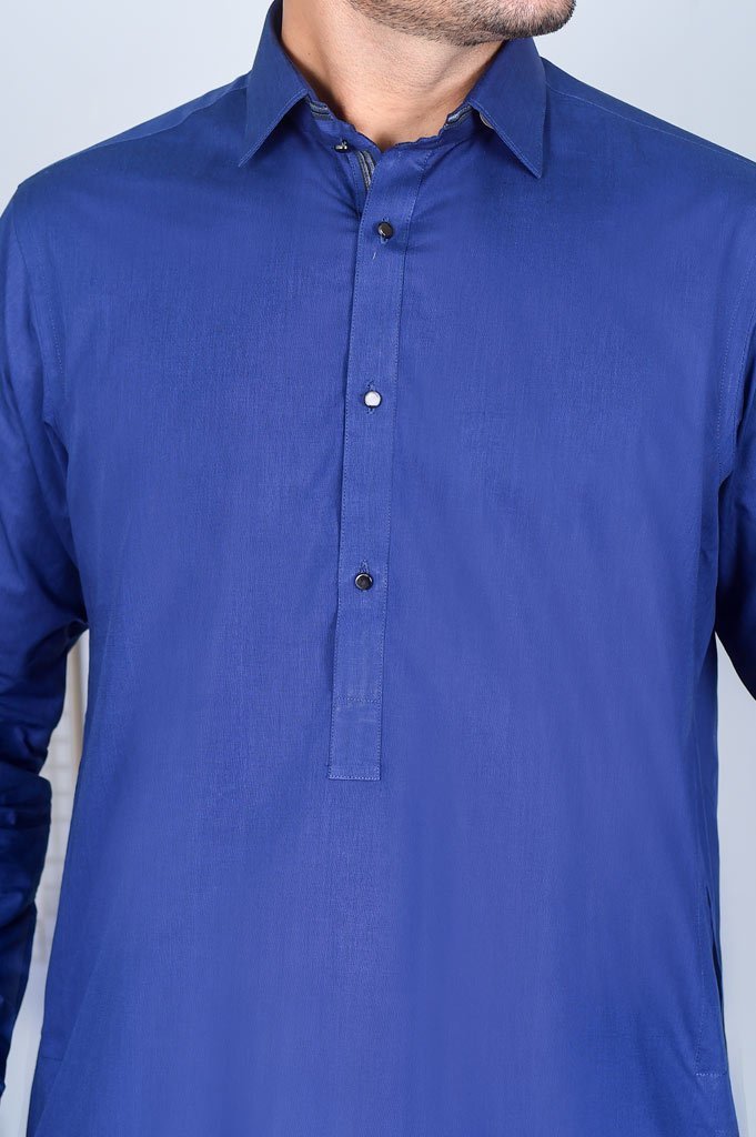 Formal Shalwar Suit for Man EG2599-R-Blue - Diners