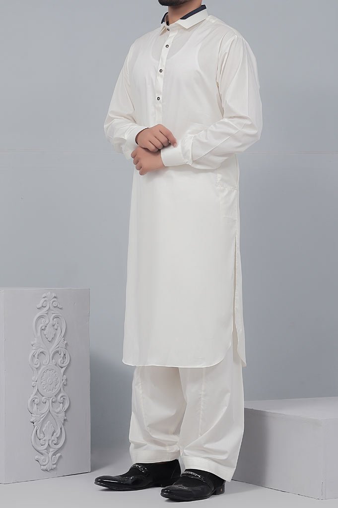 Formal Shalwar Suit for Man (EG2551-CREAM) - Diners