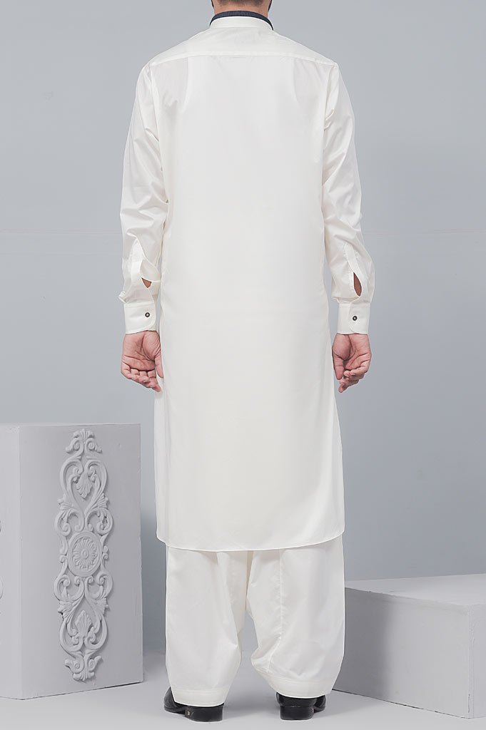 Formal Shalwar Suit for Man (EG2551-CREAM) - Diners