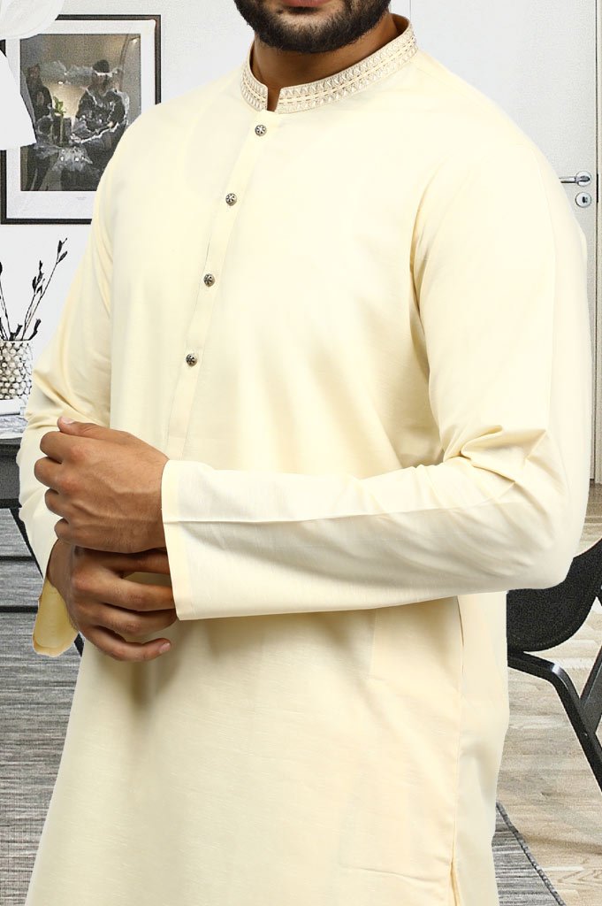 Formal Shalwar Suit for Men SKU: EG2568-L-Fawn - Diners