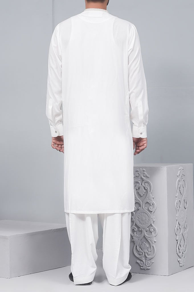 Formal Shalwar Suit for Men (EG2574-OFF-WHITE) - Diners