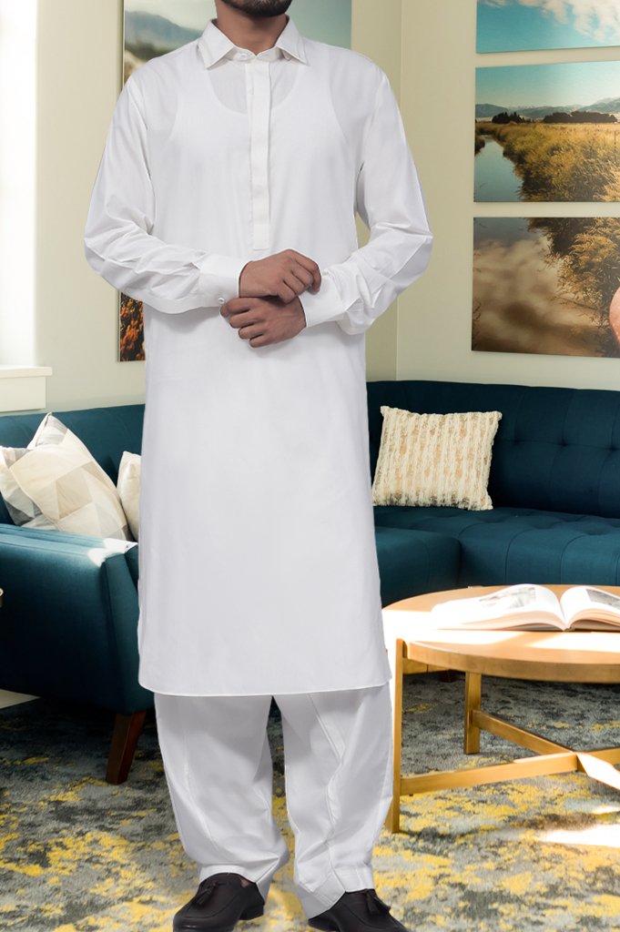 Formal Shalwar Suit for Men (EG2590-OFF-WHITE) - Diners