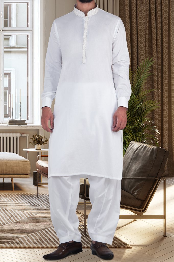 Formal Shalwar Suit for Men (EG2604-Off-WHITE) - Diners