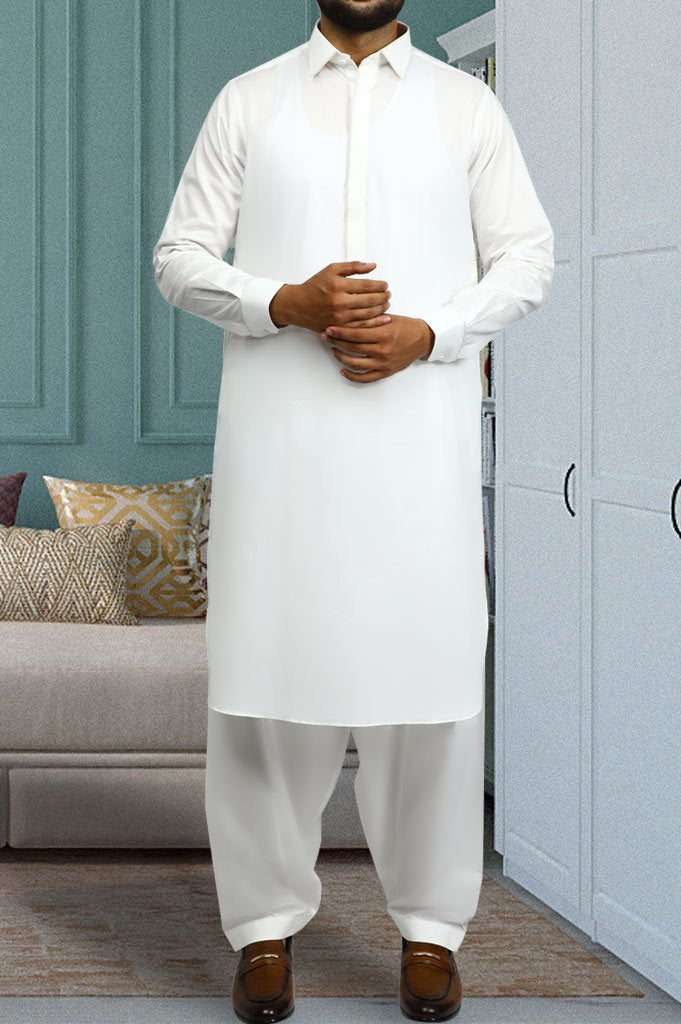 Formal Shalwar Suit for Man EG2623-Off-White - Diners