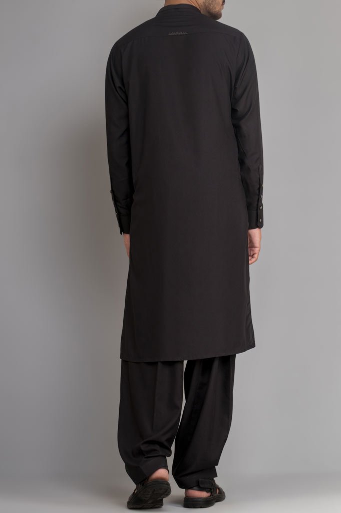 Formal Shalwar Suit for Man SKU: EG2705-Black - Diners