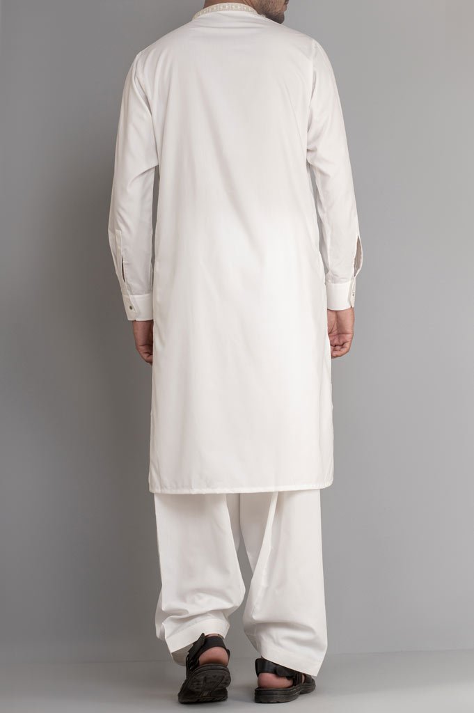Formal Shalwar Suit for Men SKU: EG2713-Off White - Diners