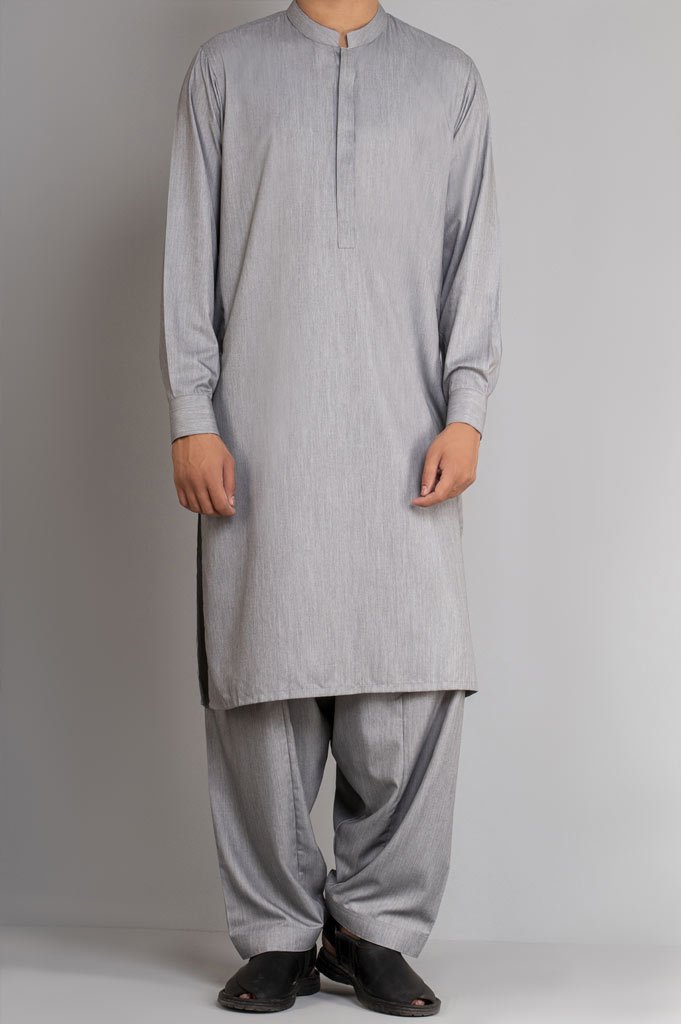 Formal Shalwar Suit for Man SKU: EG2737-L-Grey - Diners
