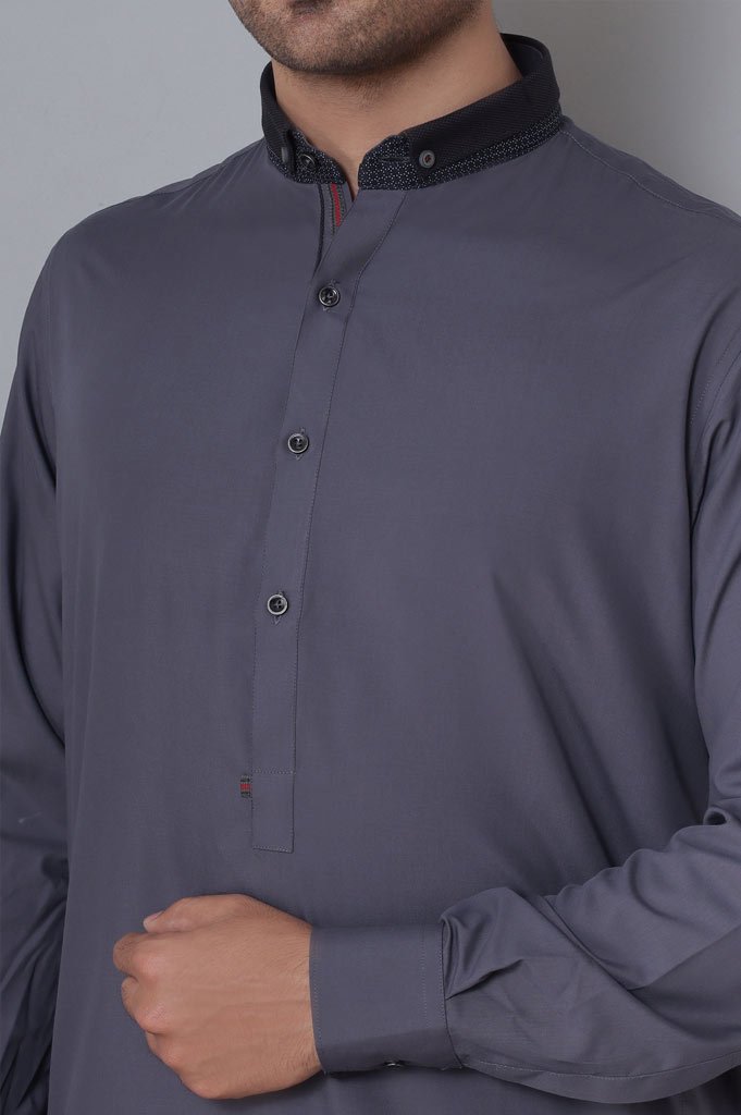 Formal Shalwar Suit for Men SKU: EG2741-Grey - Diners