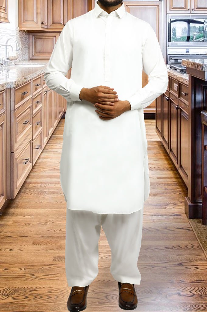 Formal Shalwar Suit for Men SKU: EG2771 Off White - Diners