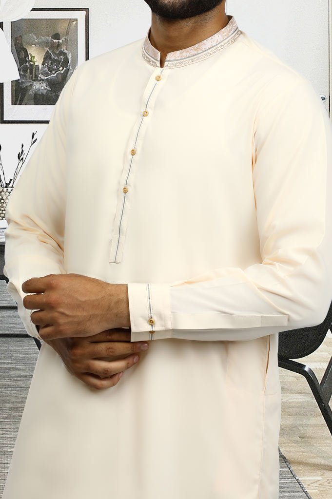 Formal Shalwar Suit for Man EG2772-L-Fawn - Diners