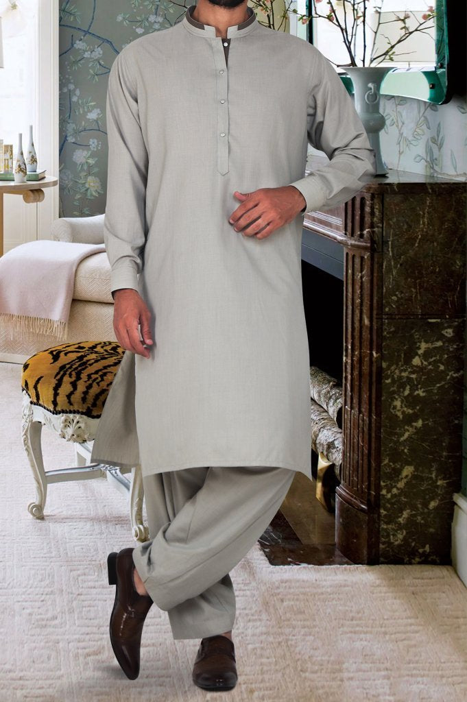 Formal Shalwar Suit for Man SKU: EG2783-Grey - Diners