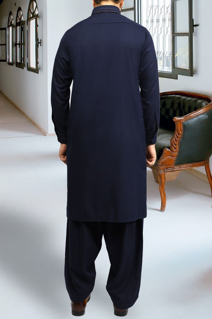 Formal Shalwar Suit for Man EG2799-N-Blue - Diners