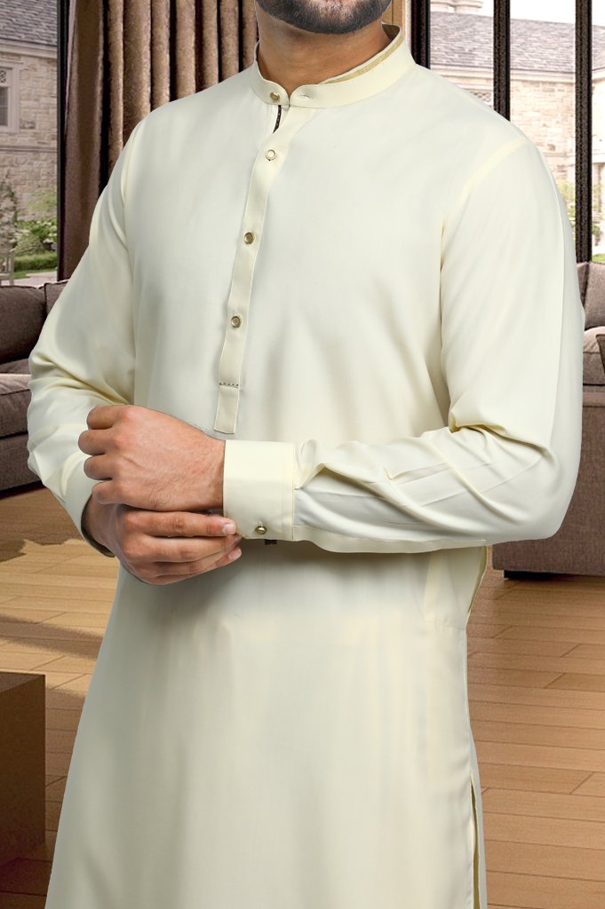 Formal Shalwar Suit for Man EG2827-Cream - Diners