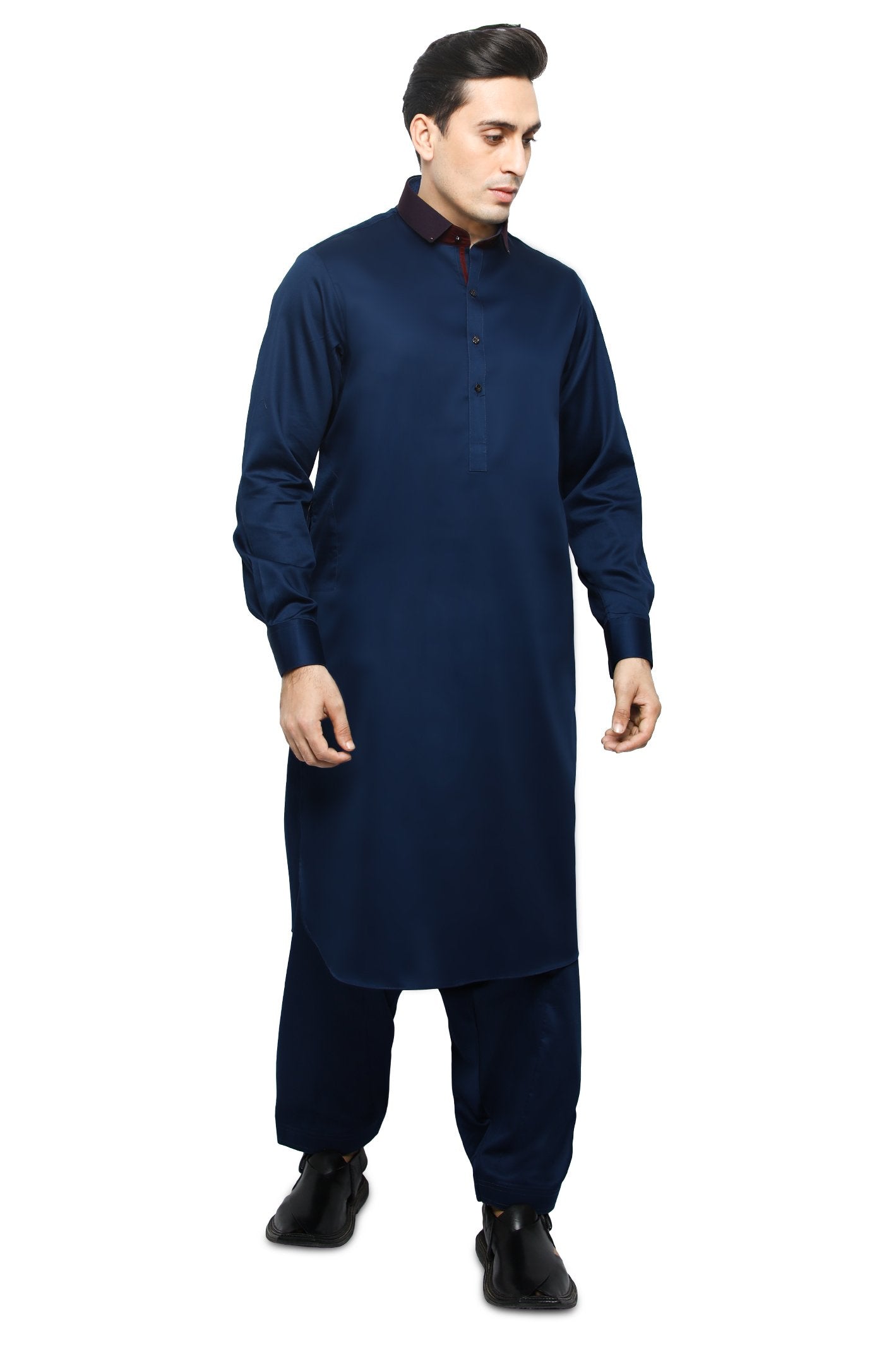 Formal Shalwar Suit for Men SKU: EG2834-R-BLUE - Diners