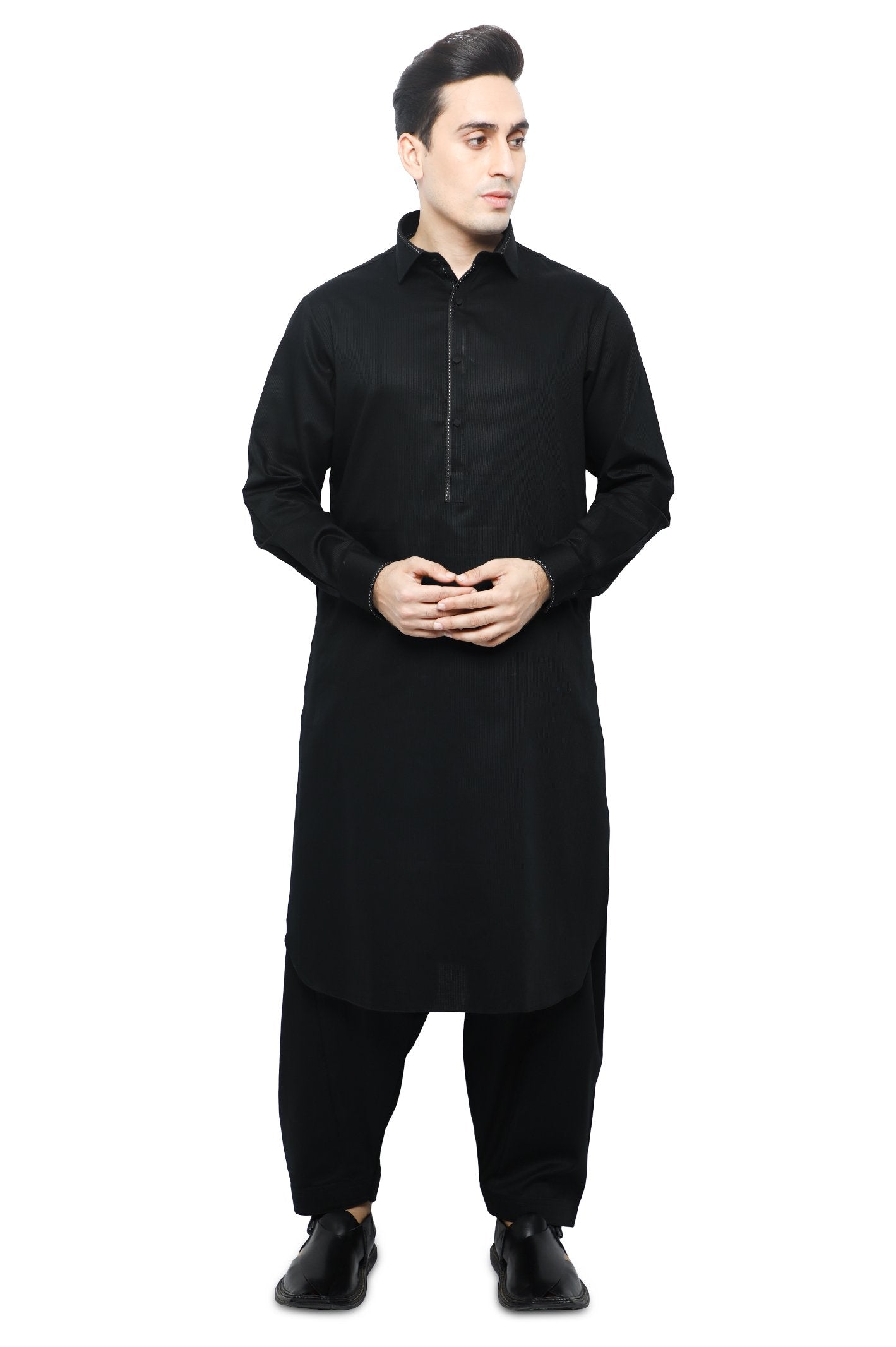 Formal Shalwar Suit for Men SKU: EG2843-BLACK - Diners