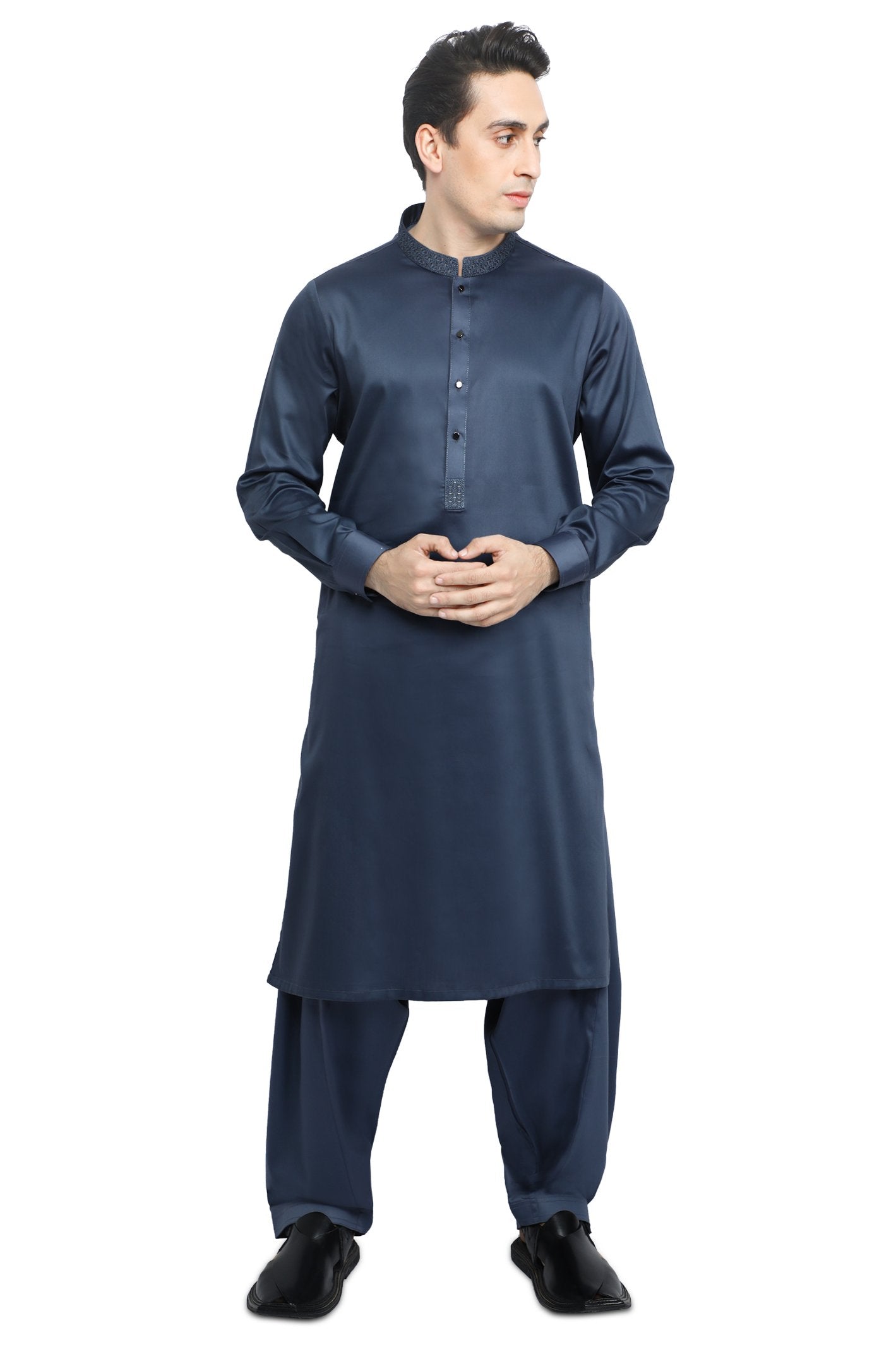 Formal Shalwar Suit for Men SKU: EG2857-D-GREY - Diners
