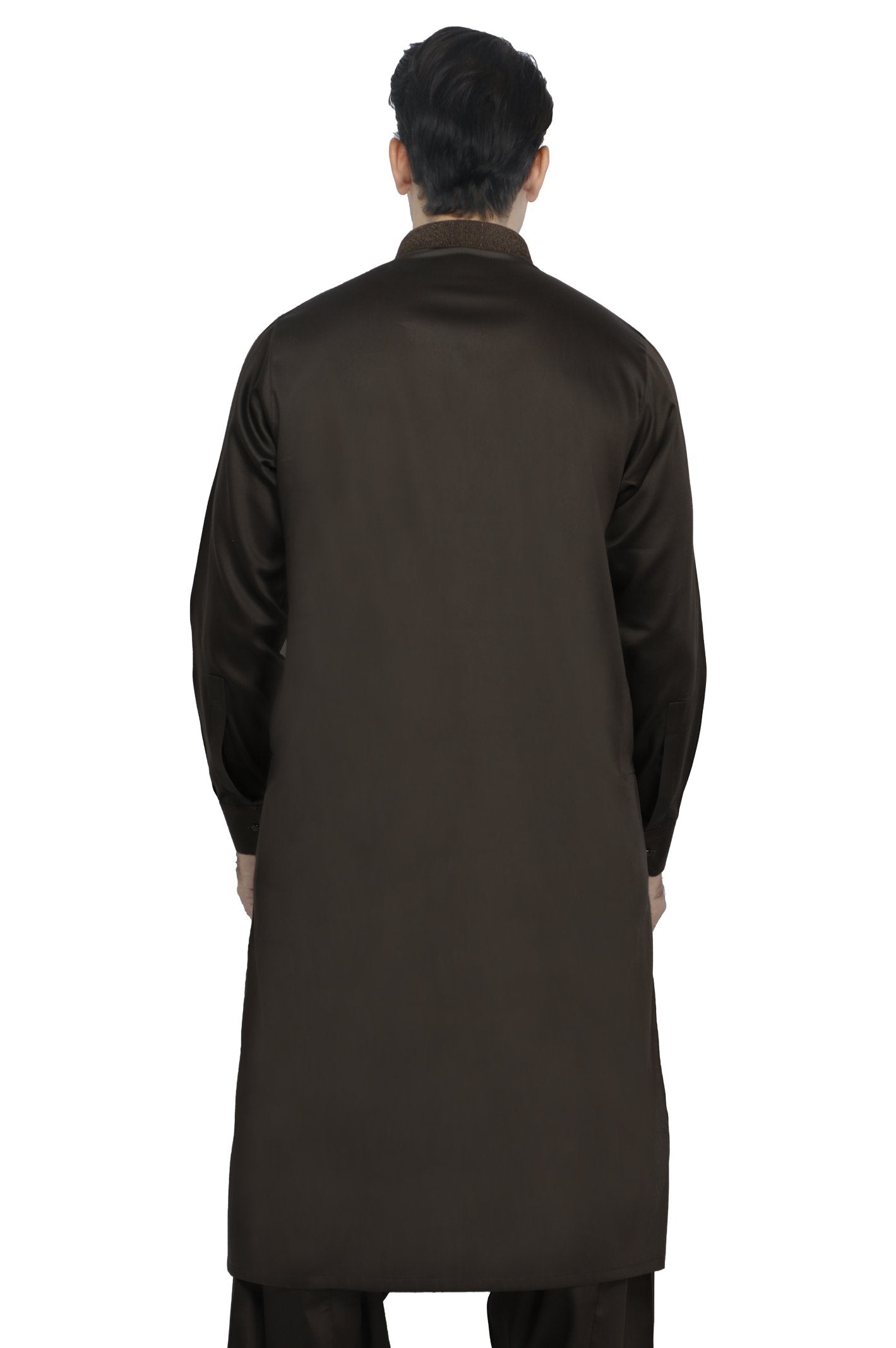 Formal Shalwar Suit for Men SKU: EG2859-BROWN - Diners