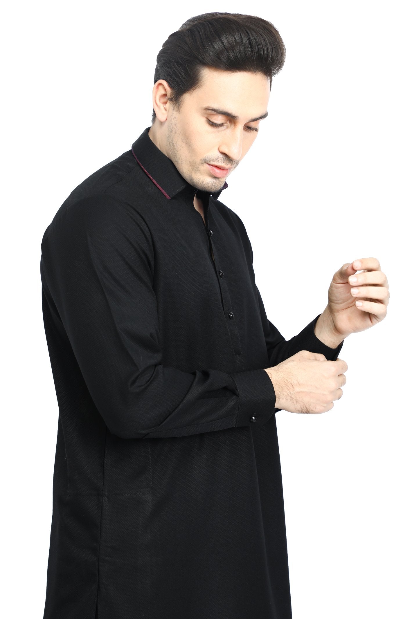 Formal Shalwar Suit for Man SKU: EG2863-BLACK - Diners
