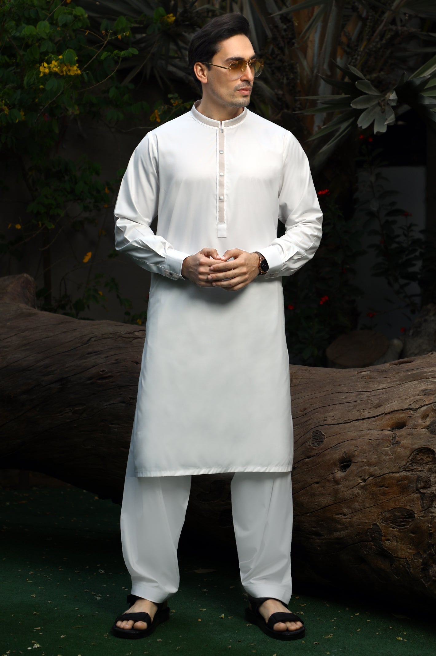 Formal Shalwar Suit for Men SKU: EG2868-OFFWHITE - Diners