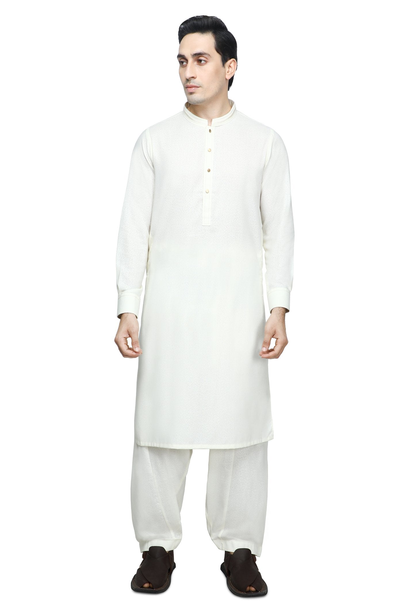 Formal Shalwar Suit for Men SKU: EG2871-CREAM - Diners