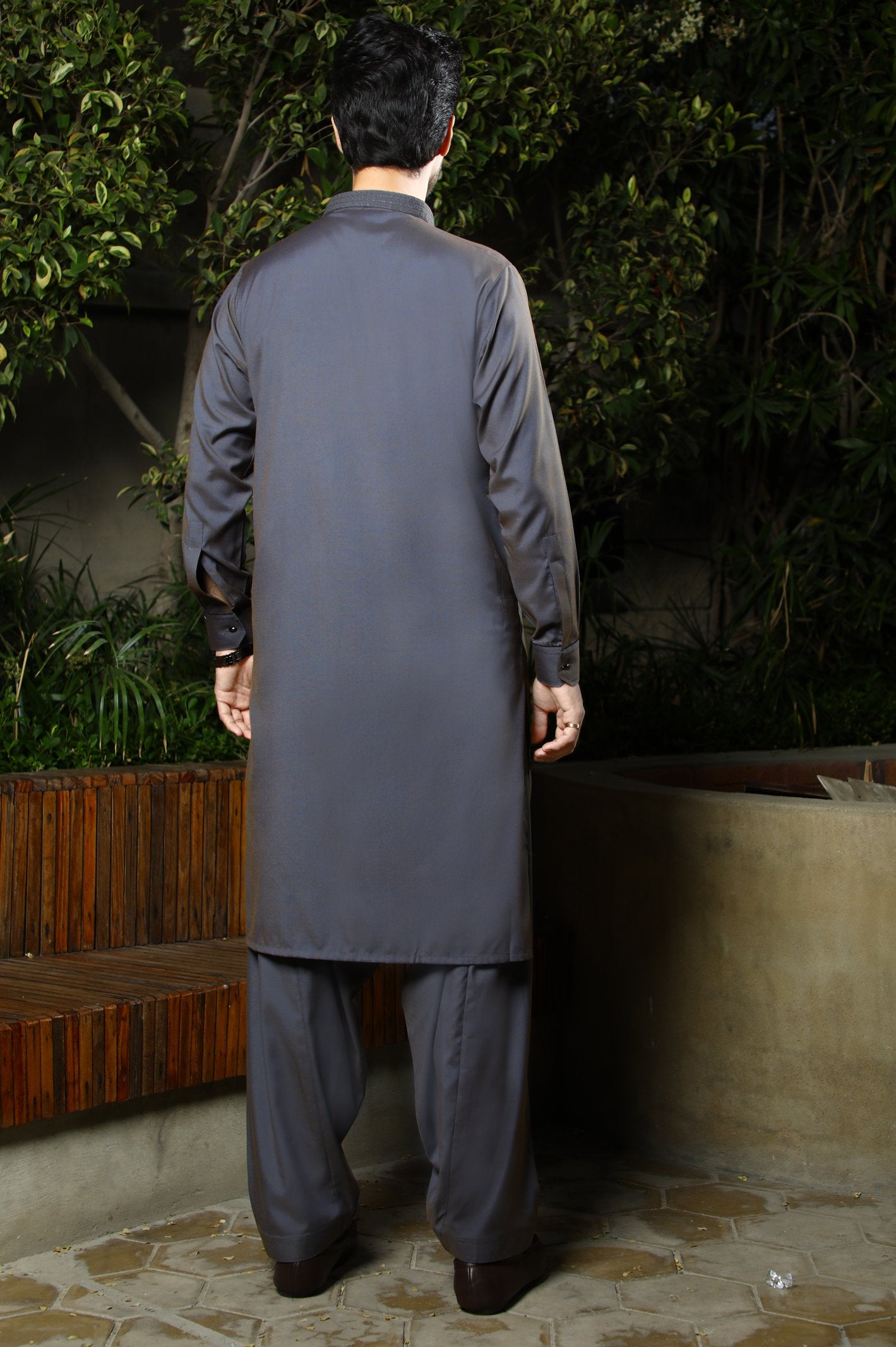 Formal Shalwar Suit for Men SKU: EG2876-BLUE - Diners