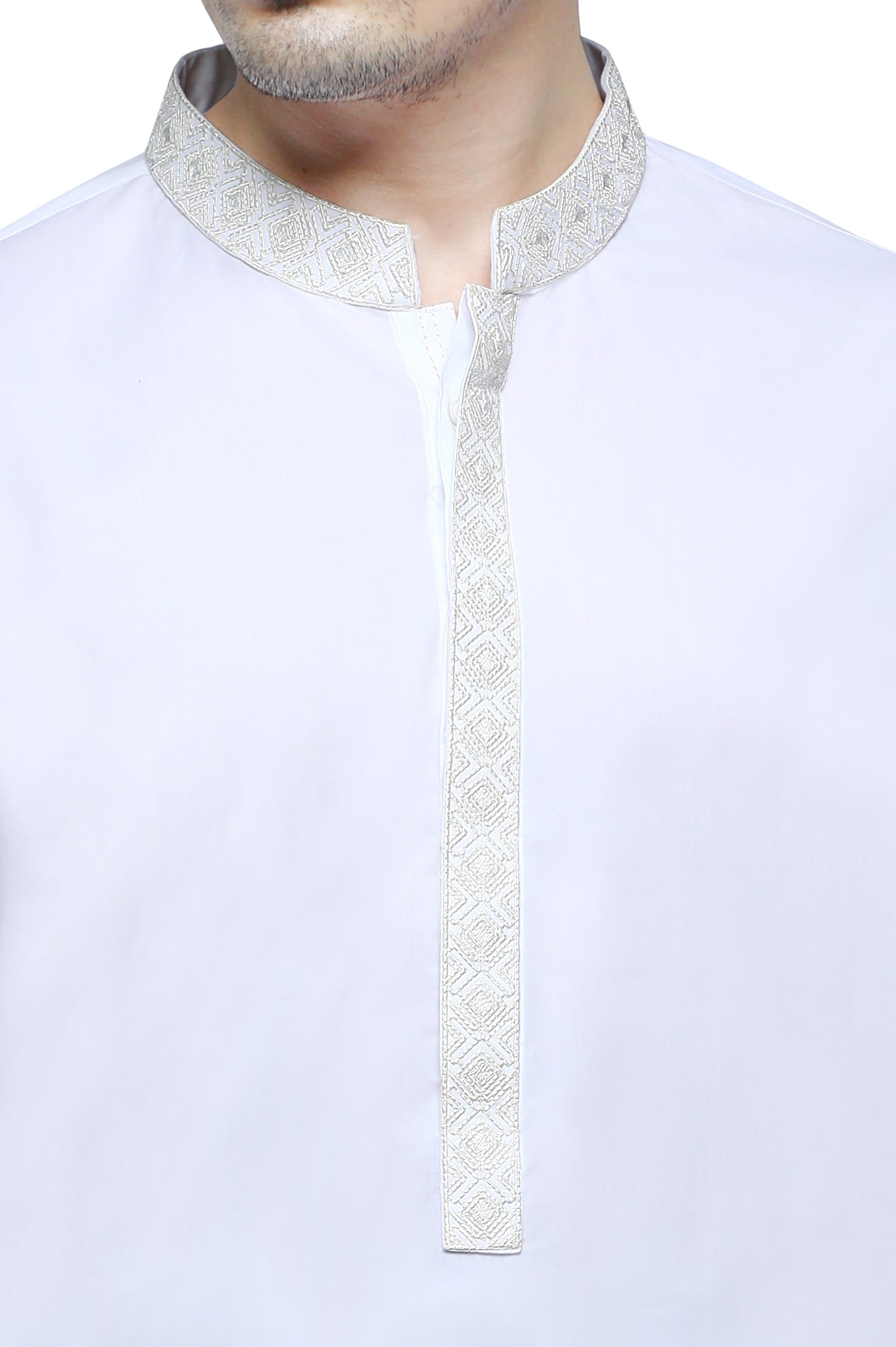 Formal Shalwar Suit for Men SKU: EG2877-White - Diners