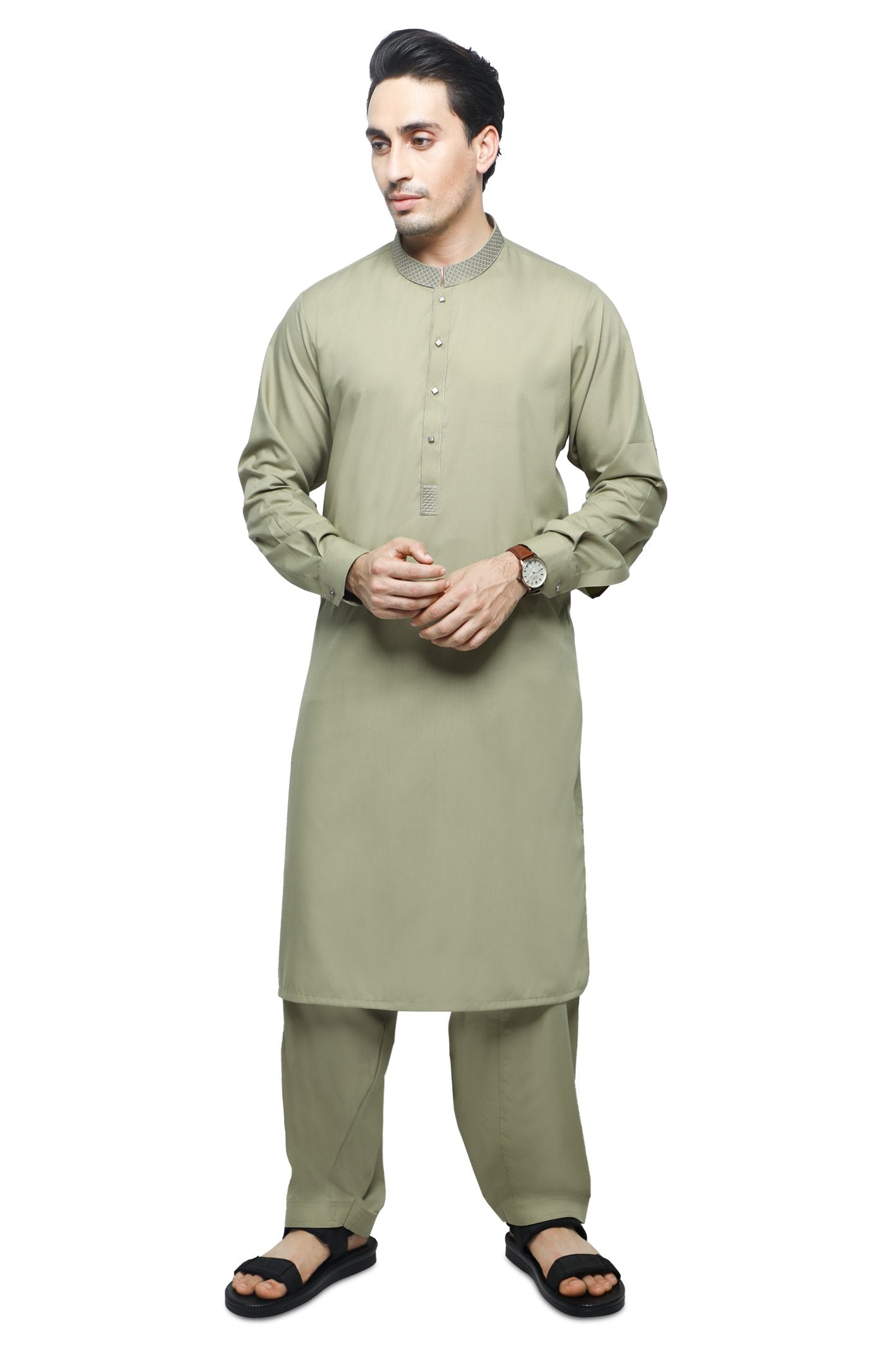 Formal Shalwar Suit for Men SKU: EG2880-Fawn - Diners