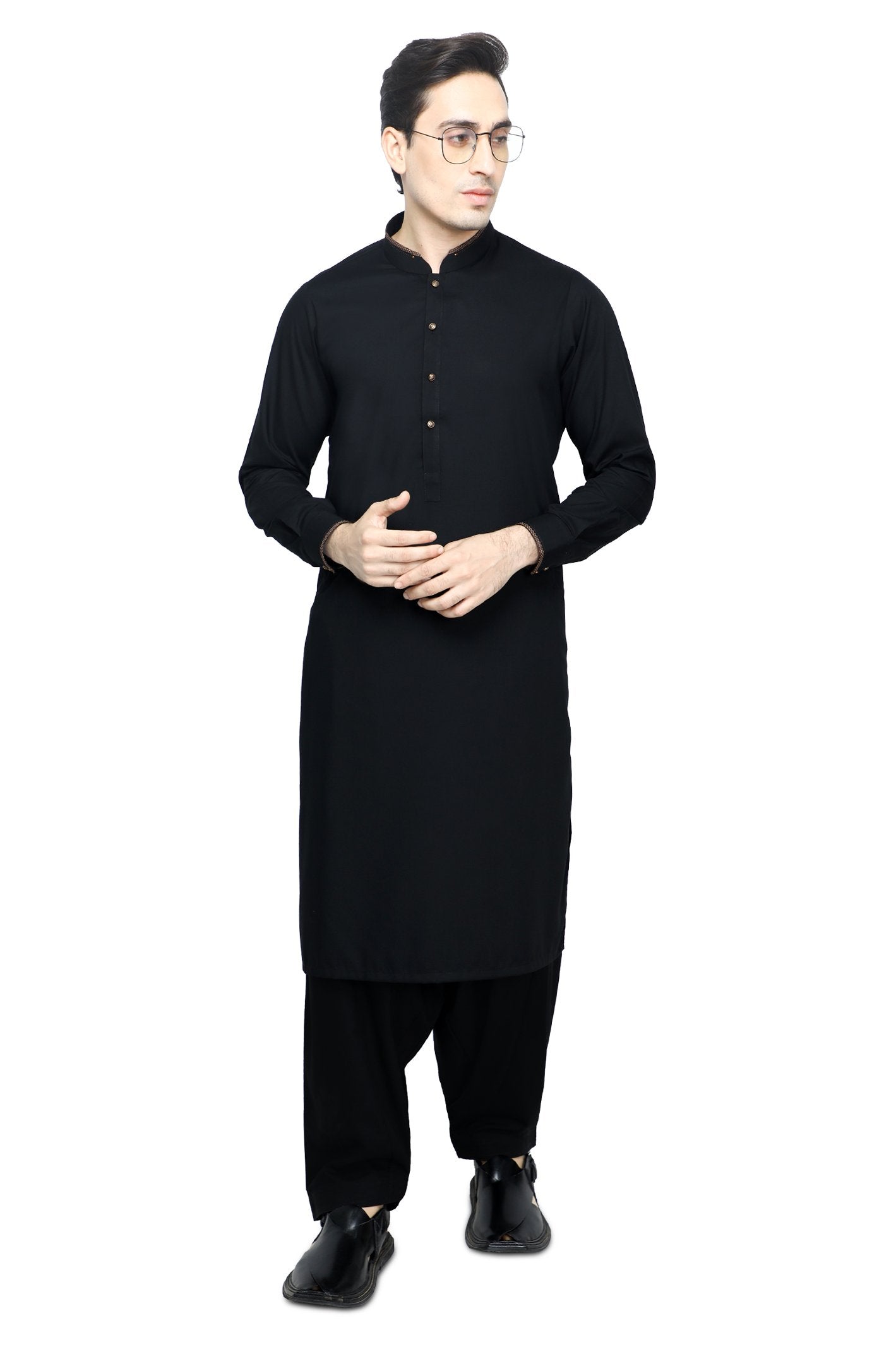 Formal Shalwar Suit for Men SKU: EG2884-BLACK - Diners