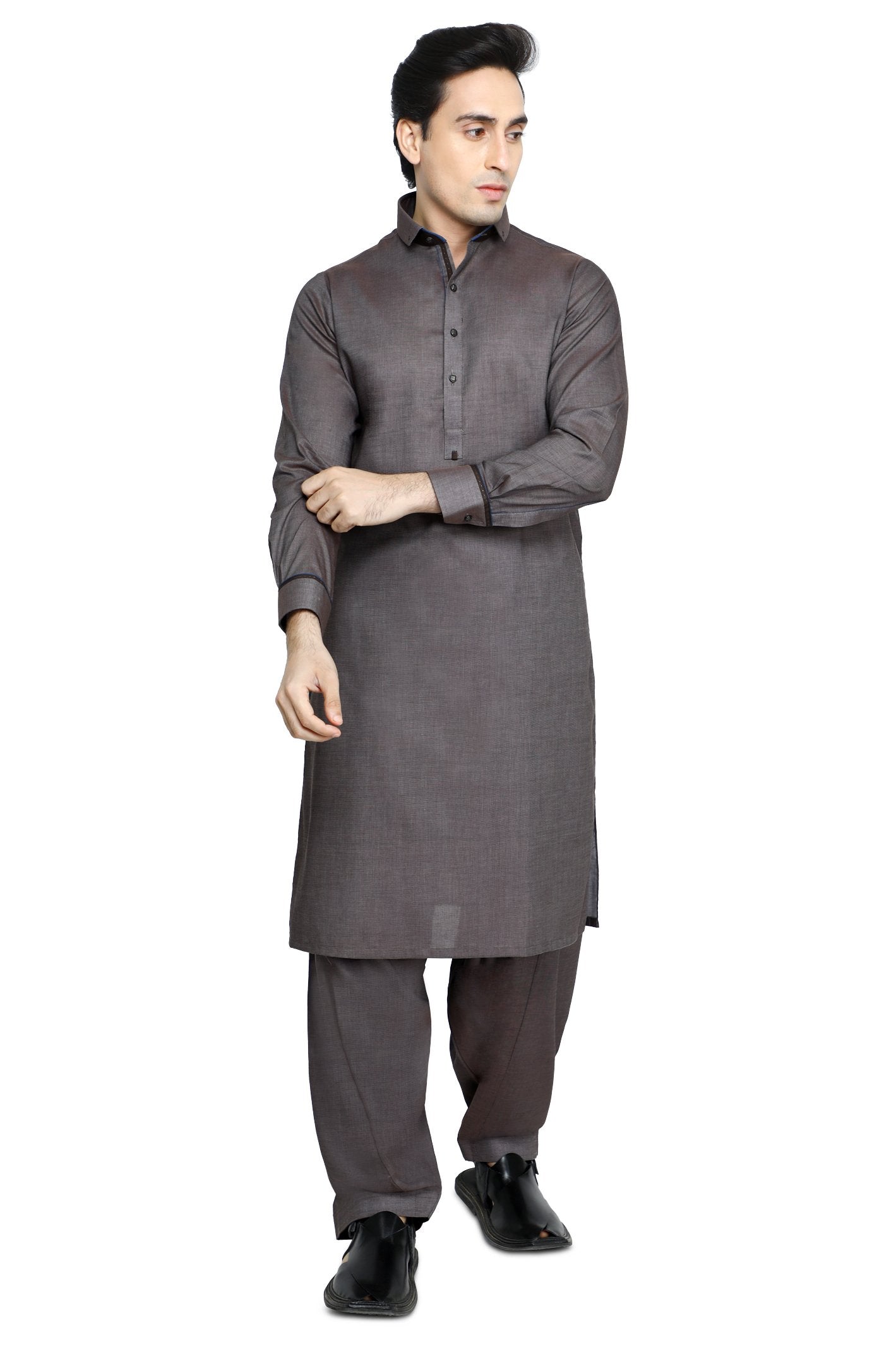 Formal Shalwar Suit for Men - EG2898-BROWN