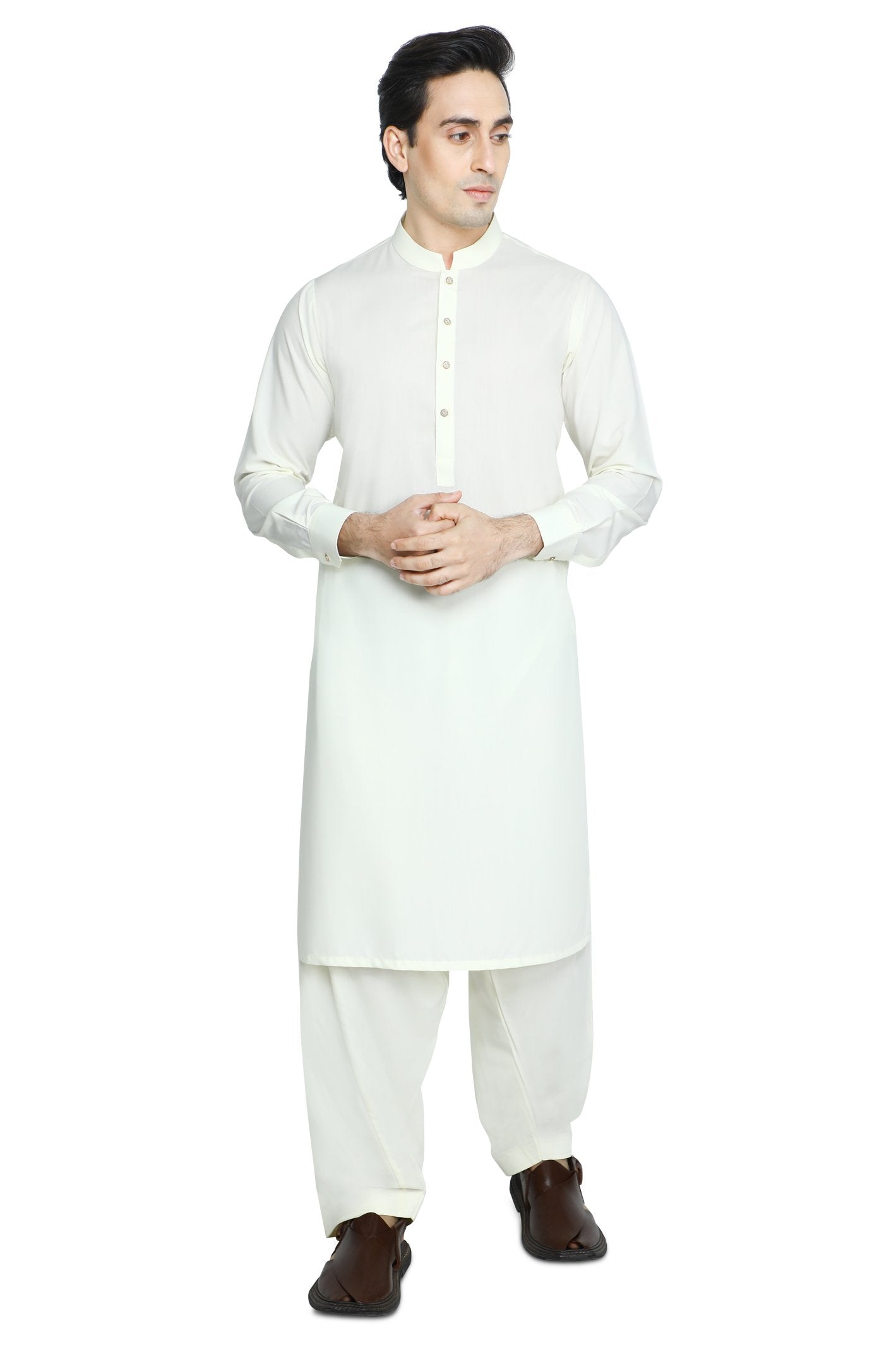 Formal Shalwar Suit for Men - EG2900-CREAM
